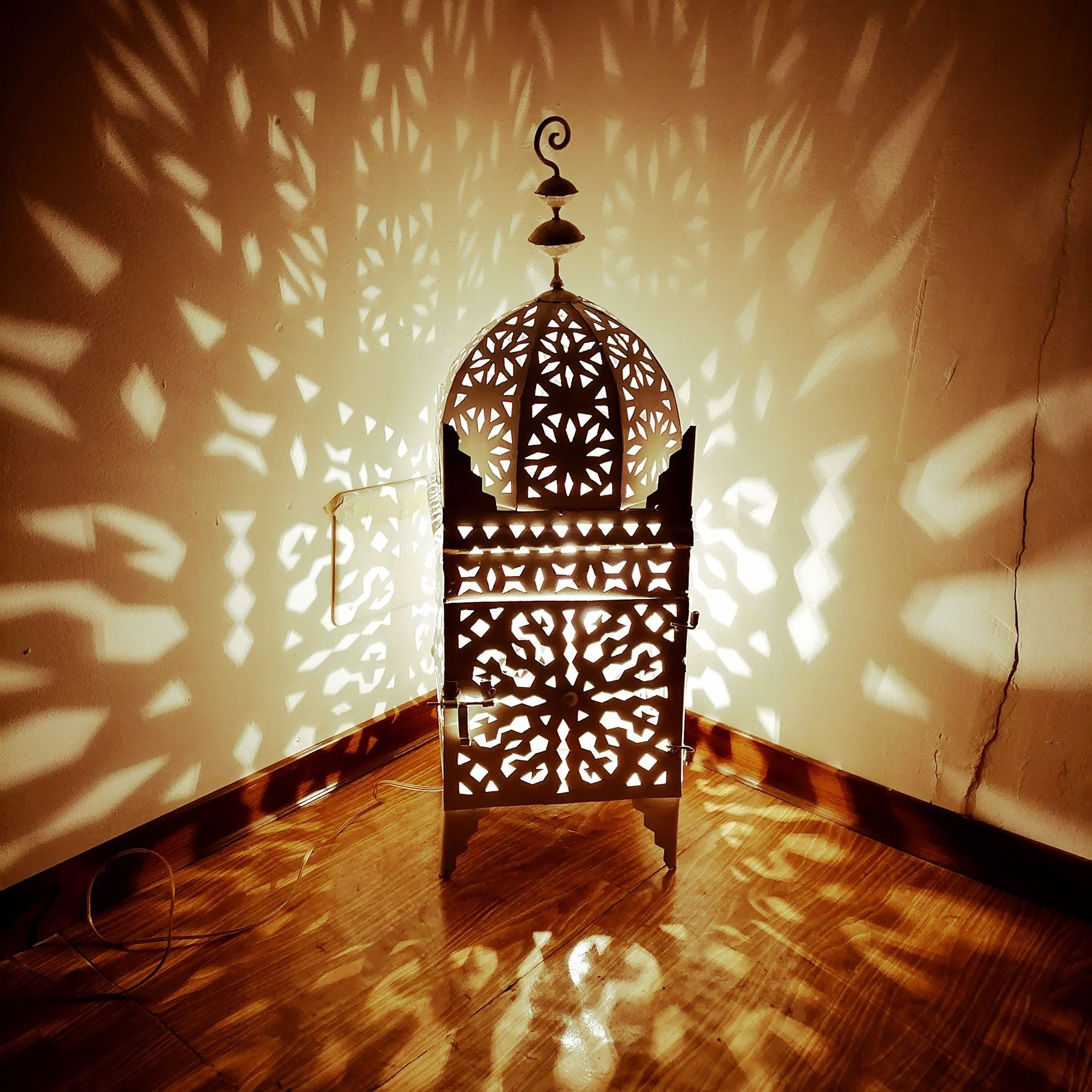 Lanterna Lampada etnica ornamentale Marocco Arredo Giardino da Interno o  esterno